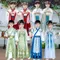 Abbigliamento per bambini Hanfu Party Costumi cosplay di scena in stile cinese vintage Kung Fu Abbigliamento per bambini Ragazza Ragazzo Set per bambini