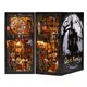 Scaffale in legno fai-da-te Case delle bambole Scaffale per angolo libro Inserto Kit modello in miniatura con libreria leggera Fermalibri Puzzle in legno Giocattoli regalo