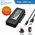 Cavo convertitore adattatore USB 3.2 3.0 a SATA III Custodia display digitale per disco rigido HDD SSD da 2,5/3,5 pollici esterno per PC portatile