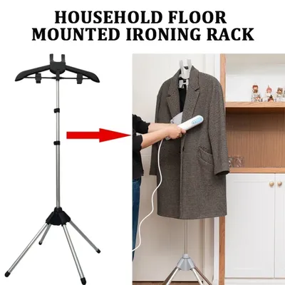 160cm Adjustable Clothes Steamer Rack Telescopic Garment Steamer Racks Foldable Standing Garment