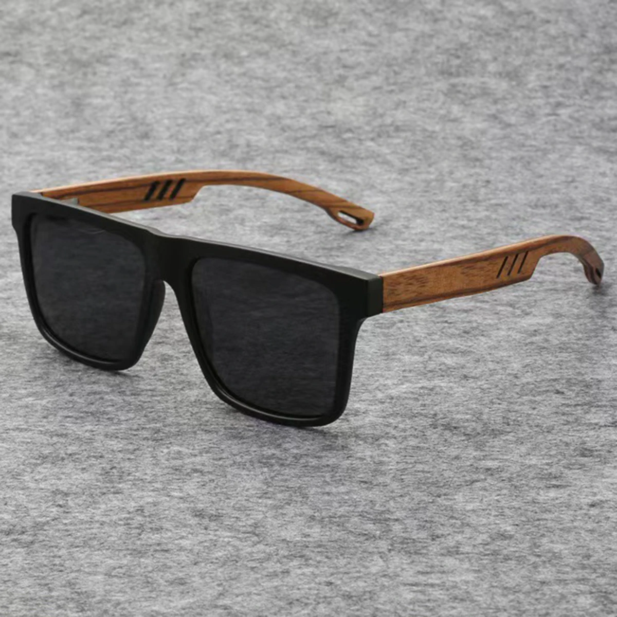 Retro UV-proof Bamboo Sunglasses Men