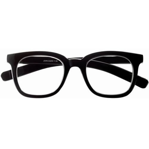 Lesebrille JOHN, schwarz, +2.00 dpt