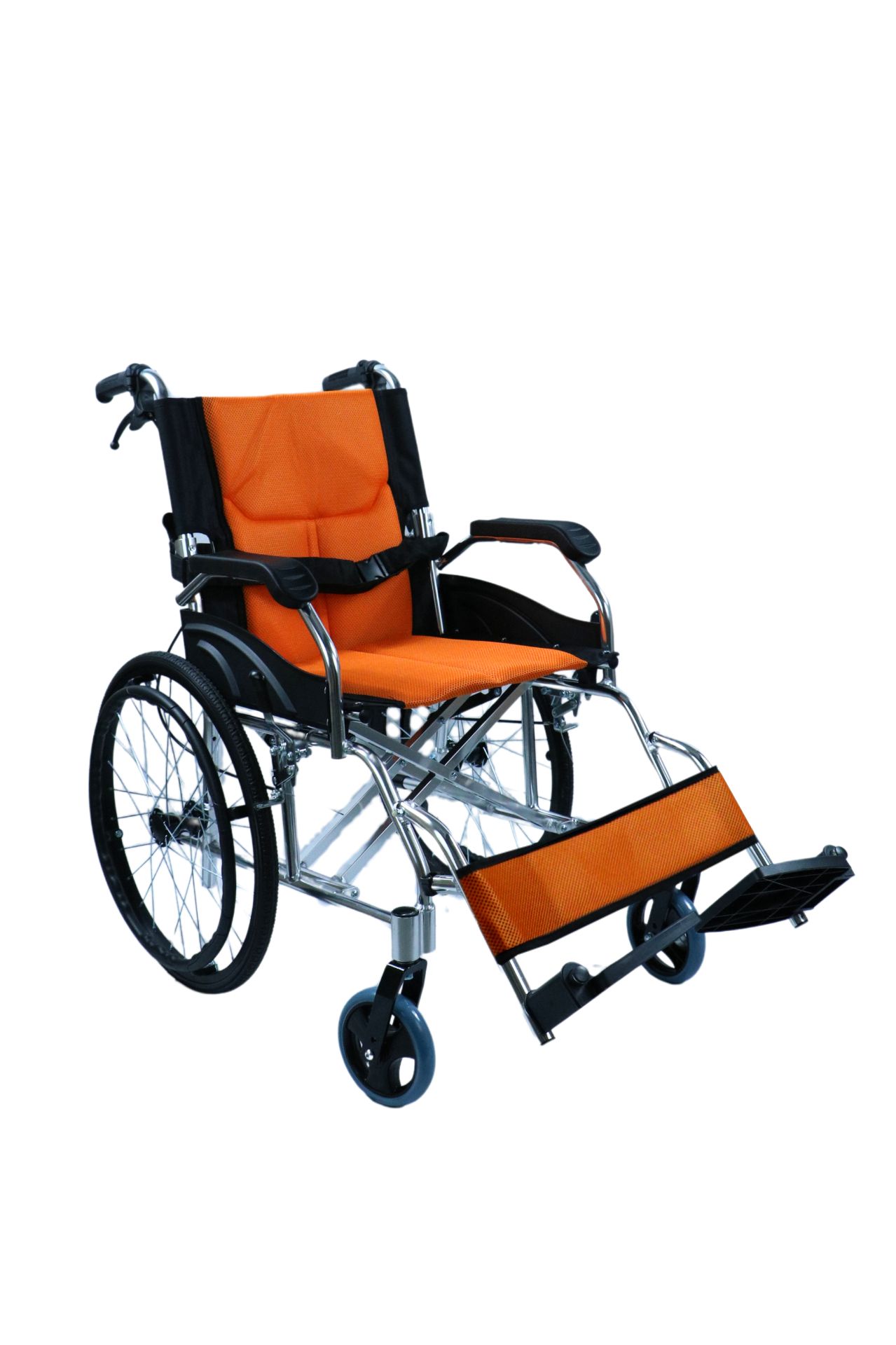 Ausilium Carrozzina Pieghevole Ultraleggera in Alluminio ad Autospinta