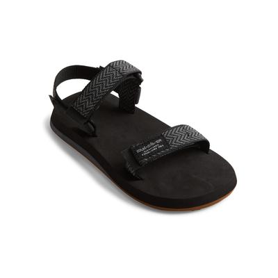 Sandale QUIKSILVER "Monkey Caged", Gr. 3(34), schwarz (schwarz, grau, schwarz), Obermaterial: Textil / Futter: Textil / Außensohle: Moosgummi, Schuhe Image