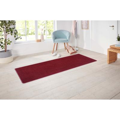 Läufer HANSE HOME EXCLUSIV "Liberty", rot, B:80cm H:7mm L:200cm, Polypropylen, Teppiche, Uni-Meliert, robust, kräftige Farben, rundherum farbige Kettelung Image