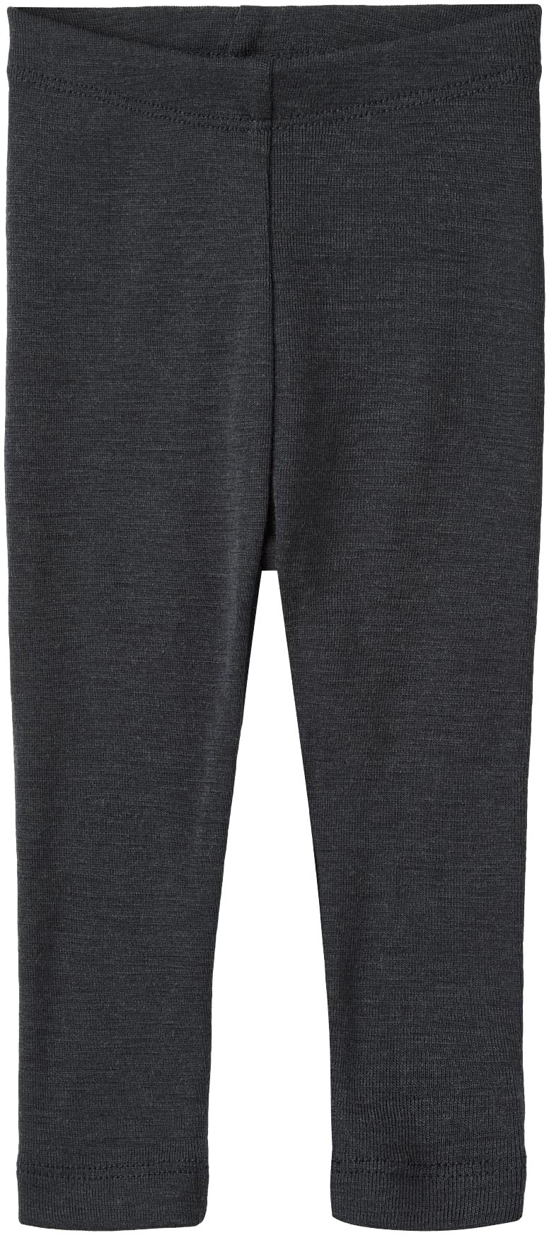 Leggings WHEAT "Wool Leggings Agi", Baby, Gr. 74, N-Gr, blau (navy), Jersey, Obermaterial: 100% Wolle, unifarben, figurbetont knöchellang, Hosen, aus reiner Merinowolle Image