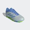 Fußballschuh ADIDAS PERFORMANCE "COPA PURE 3 CLUB KIDS FG/MG", Gr. 38,5, halo blau, blau fusion, lucid lemon, Synthetik, sportlich, Schuhe, für Rasenplätze