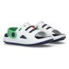 Badesandale TOMMY HILFIGER, Kinder, Gr. 25, bunt (weiß, grün, blau), Synthetik, Gummi, sportlich, Schuhe, Badeschuh, Wassersandale, Clog mit schwenkbarem Fersenriemen