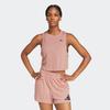 Tanktop ADIDAS PERFORMANCE "TE TANK", Damen, Gr. L, rosa (warm clay), Obermaterial: 70% Polyester, 30% Viskose, sportlich, Rundhals, Tops