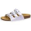 Pantolette LICO "Pantolette Bioline Kids", Gr. 29, lila, Synthetik, Schuhe