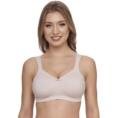 Minimizer-BH SUSA "London", Damen, Gr. 100, Cup D, beige (sand), Obermaterial: 76% Polyamid, 24% Elasthan, casual, BHs, vorgeformte Cups, Spitze, blickdicht Image