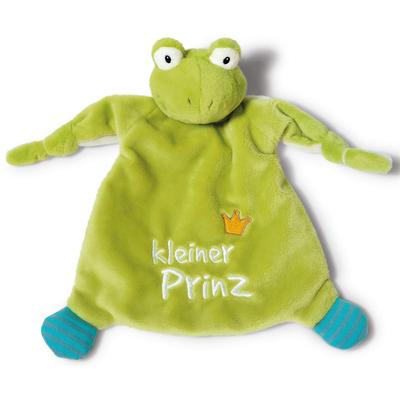 Schmusetuch NICI "My First NICI Kollektion, Froschkönig, Kleiner Prinz", Baby, grün, Polyester, Schnuffeltücher, mit dreidimensionalen Augen mit aufgestickten Pupillen