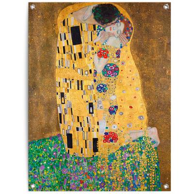 Poster REINDERS "Der Kuss", gelb (farbe bild(er): gelb), B:60cm H:80cm T:0,1cm, Leinwand, Bilder Image