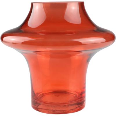 Dekovase AM DESIGN "Vibrant orangefarbene Glasvase", orange, B:20cm H:20cm, Glas, Vasen, für einen fröhlichen Akzent Image