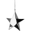 Dekostern FINK "Weihnachtsstern, SUSA, Weihnachtsdeko", silber (silberfarben), T:8,00cm Ø:20,00cm, Edelstahl, Dekosterne, outdoorgeeignet