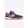 Hallenschuh LOTTO, Gr. 34, blau (navy, fr.pink), Synthetik, sportlich, Schuhe, - auch für den Hallensport