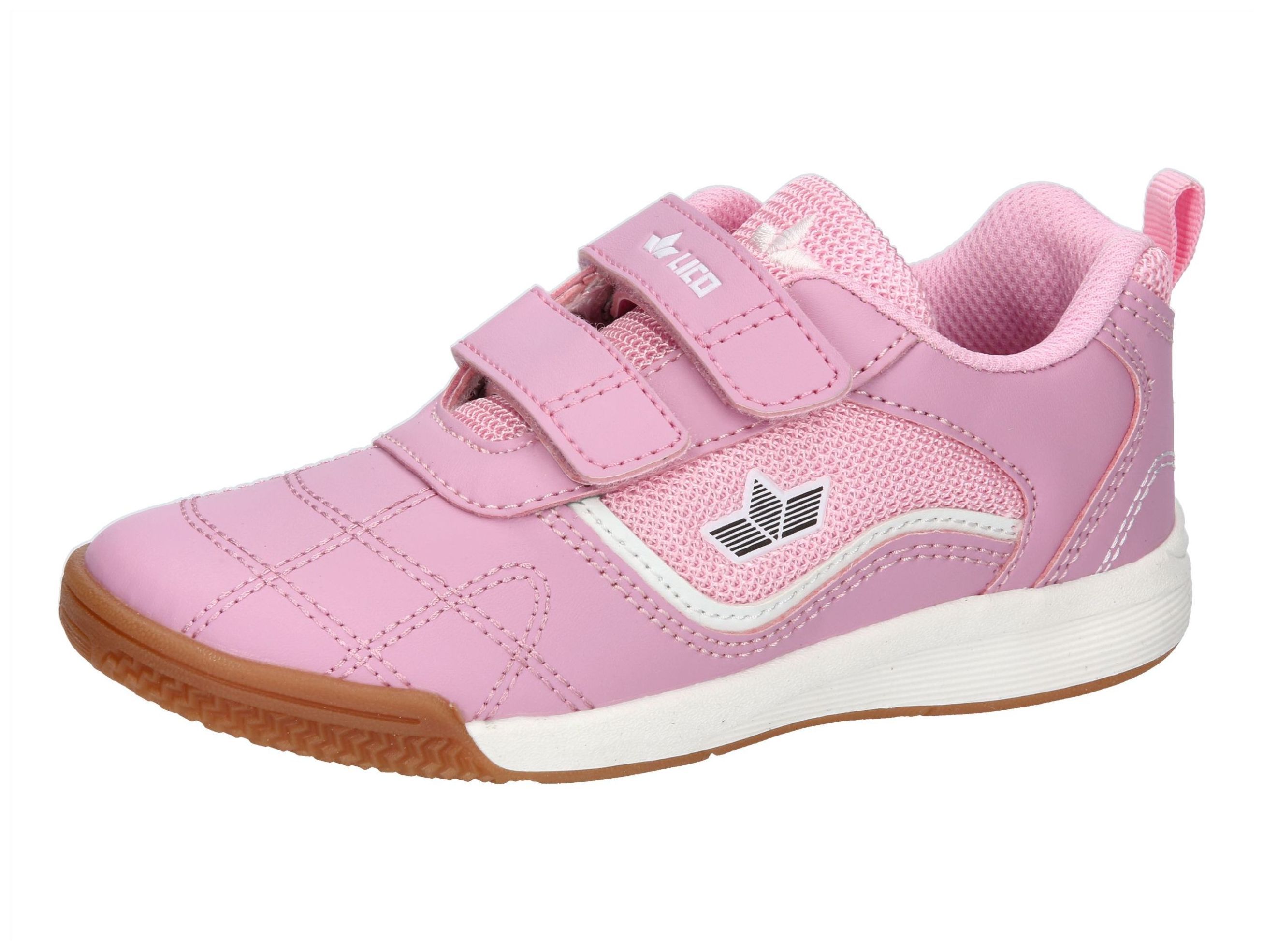 Hallenschuh LICO "Sportschuh Jaime V", Kinder, Gr. 33, rosa, Synthetik, Schuhe Image