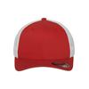 Flex Cap FLEXFIT "Flexfit Unisex Flexfit Mesh Trucker 2-Tone", Damen, Gr. S/M, rot (rot, weiß), 55% Baumwolle, 43% Polyester, 2% Elasthan, casual, Caps