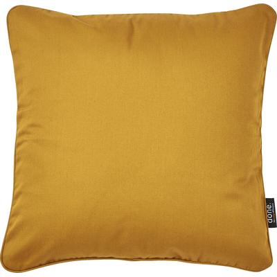 Dekokissen DONE. "Uni", gold (goldfarben, unifarben), B:45cm L:45cm, Baumwolle, Dekokissen_Sitzkissen_Kissenhüllen, unifarben, Reißverschluss, Kissenhüle ohne Füllung, 1 Stück Image