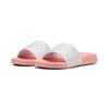 Badesandale PUMA "POPCAT 20 JR", Gr. 39, puma weiß, peaceful blau, pink fruit, unifarben, sportlich, Schuhe