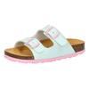 Pantolette LICO "Pantolette Bioline Kids", Gr. 32, grün, Synthetik, Schuhe