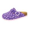 Pantolette LICO "Pantolette Bioline Clog Kids", Gr. 36, lila, Synthetik, Schuhe