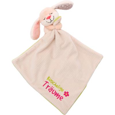 Schmusetuch NICI "My First NICI, Schmusetuch mit Kuscheltier Hase, Kuschelige Träume", Baby, beige (beige, grün), Polyester, Schnuffeltücher, mit aufgestickter Botschaft Image