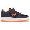 Sneaker LOTTO, Kinder, Gr. 28, navy, fr.orange, Synthetik, Kunstfaser, sportlich, Schuhe