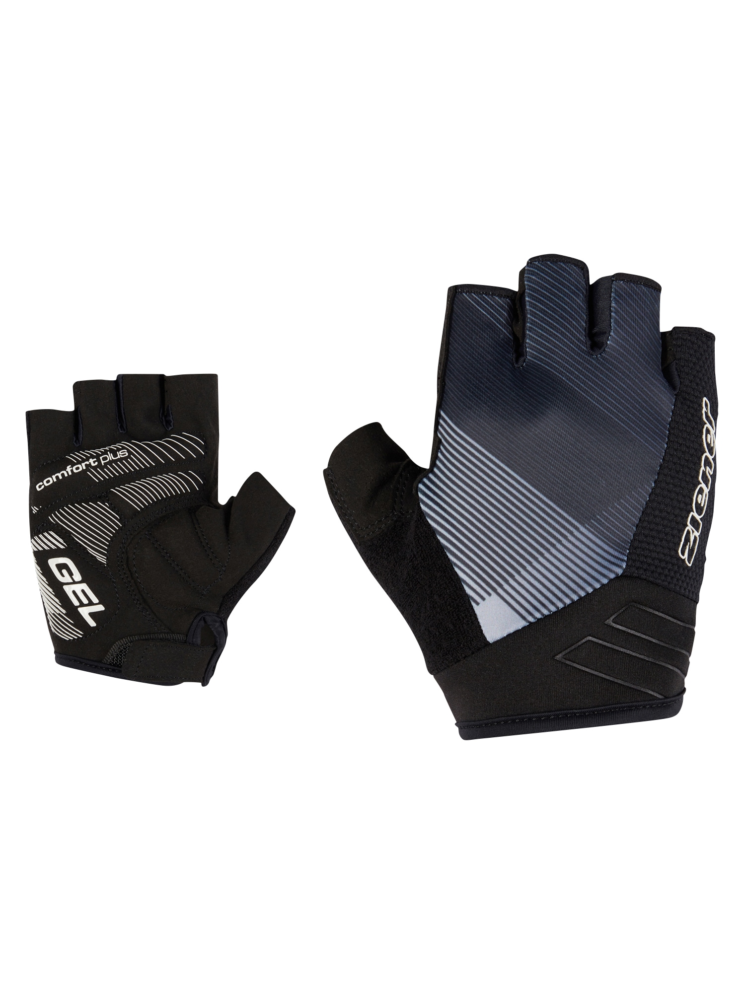 Fahrradhandschuhe ZIENER "CAMAL-Z", Herren, Gr. 7.5, weiß (schwarz.weiß fog), Materialmix, Handschuhe Image