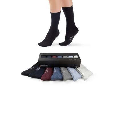 Langsocken CAMANO "comfort", Damen, Gr. 35-38, grau (light grau), Baumwolle, Polyamid, Elasthan, unifarben, normal, Socken, in langer Form, mit Geschenkbox Image