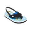 Sandale QUIKSILVER "Molokai Layback", Gr. 24, coronet blau naturama, Obermaterial: Synthetikmaterial / Futter: Textil / Außensohle: EVA-Gummi, Schuhe