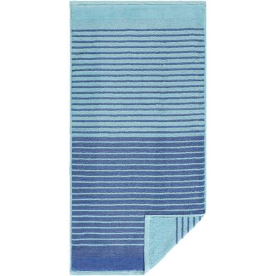 Handtuch EGERIA "Maris", blau, B:50cm L:100cm, Walkfrottee, Obermaterial: 100% Baumwolle, Handtücher (Packung), Double Face mit Streifen, reine Baumwolle Image