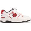 Sneaker LOTTO, Kinder, Gr. 25, rot (weiß, rot), Synthetik, mehrfarbig, sportlich, Schuhe, - mit Drehpunkt für mehr Wendigkeit