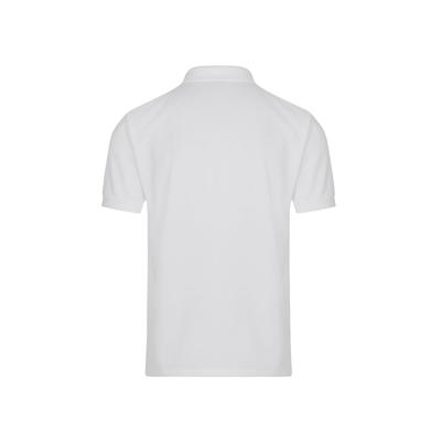 Poloshirt TRIGEMA "TRIGEMA Poloshirt DELUXE Piqué", Kinder, Gr. 140, weiß, 100% Baumwolle, Basic, Kurzarm, Shirts Image