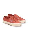 Sneaker SUPERGA "2750-COTU CLASSIC", Gr. 40, braun rotdish, sanftes weiß, Textil, sportlich, Schuhe