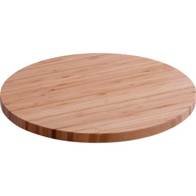 Servierteller ZELLER PRESENT "Drehkabinett", beige (natur), H:3,7cm Ø:35cm, Bambus, Servierplatten, Drehfunktion Image