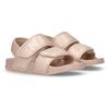 Sandale CALVIN KLEIN JEANS, Kinder, Gr. 27, rosa (rosa, metallic), Synthetik, metallic, sportlich, Schuhe, Badesandale, Klettschuh, Strandschuh mit Klettverschluss
