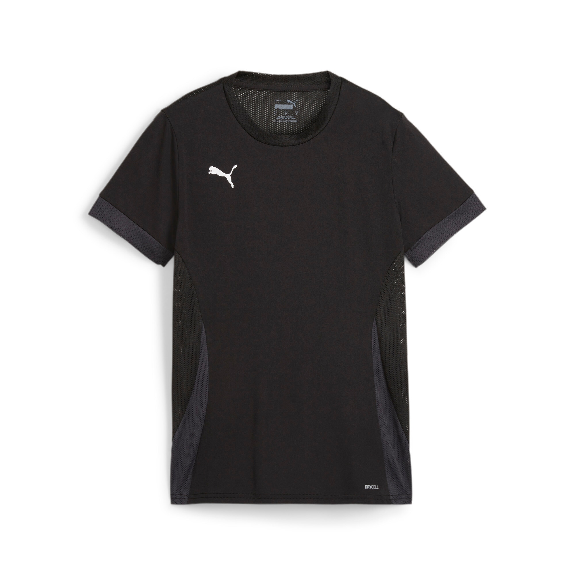 Trainingstop PUMA "TEAMGOAL MATCHDAY JERSEY WMNS", Damen, Gr. XS, schwarz (puma schwarz, puma weiß, flat schwarz gray), Interlock, Obermaterial: 100% Polyester, unifarben, regular fit normal, Rundhals, Tops Image