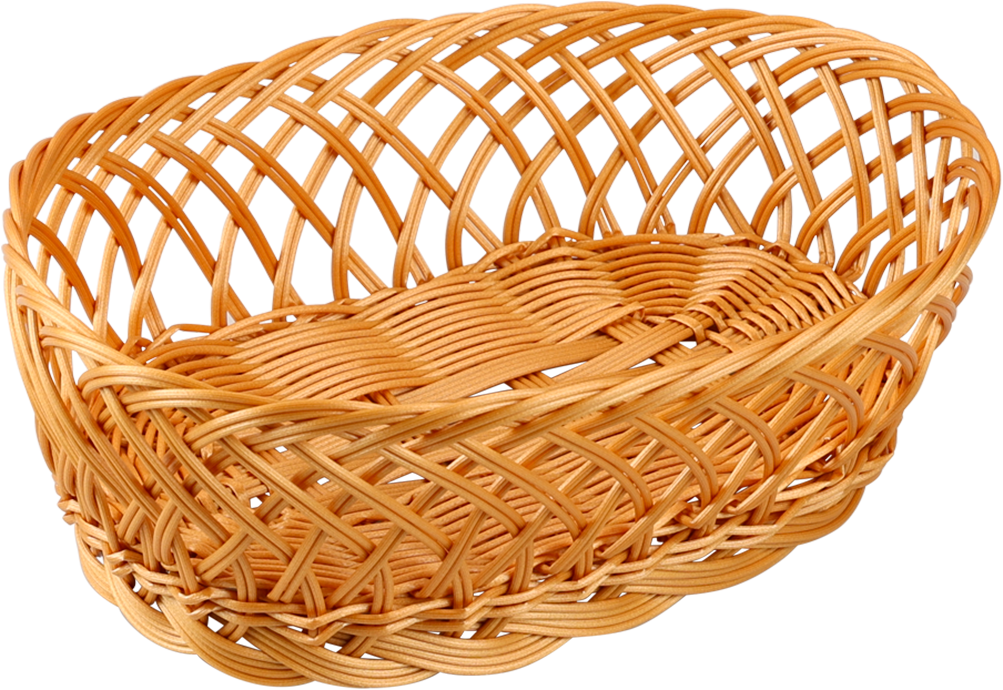 Brotkorb KESPER "Brot- & Obstkorb, oval, 5er Set", braun, B:31cm H:8,5cm, Lebensmittelaufbewahrungsbehälter, Breite ca. 31 cm Image