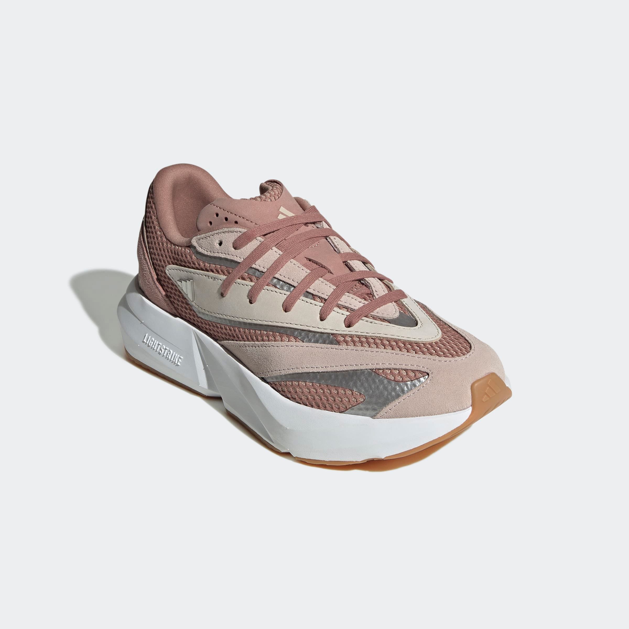 Sneaker ADIDAS SPORTSWEAR "LIGHTBLAZE", Damen, Gr. 42, beige (warm clay, aluminium, wonder taupe), Synthetik, Textil, Schuhe Sneaker