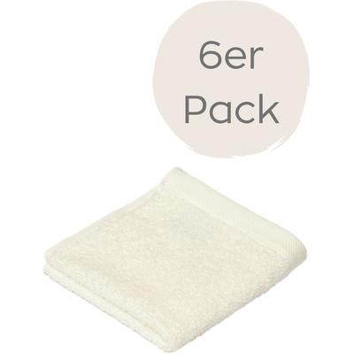 Seiftuch WEWO FASHION "9517S", beige (ecru), B:30cm L:30cm, Baumwolle, Waschlappen, saugstark Image