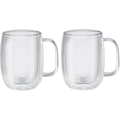 Gläser-Set ZWILLING "Sorrento Plus", transparent, B:9,1cm H:11,5cm, Borosilikatglas, Trinkgefäße, Doppelwandig, Borosilikatglas, 2-tlg., je 350 ml Image