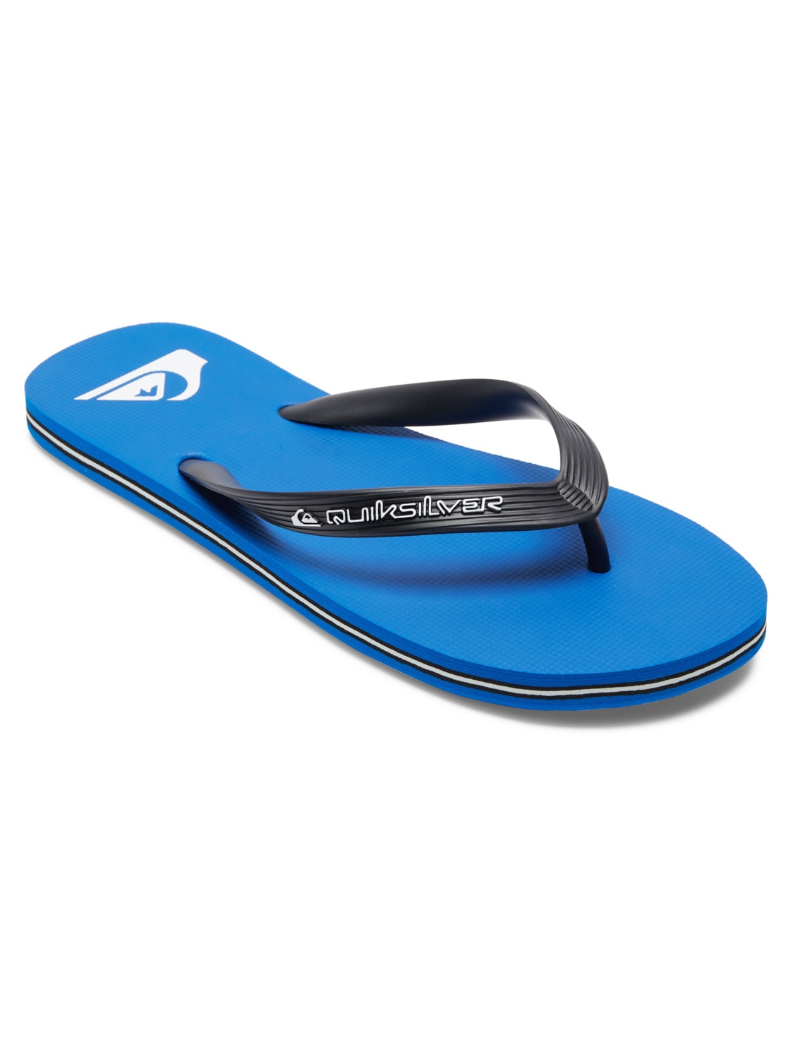 Sandale QUIKSILVER "Molokai Core", Herren, Gr. 7(40), blau (blau 1), Obermaterial: Synthetikmaterial / Außensohle: Moosgummi, Schuhe Sandale