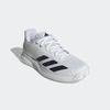 Tennisschuh ADIDAS PERFORMANCE "COURTFLASH SPEED 2", Gr. 45, schwarz-weiß (cloud weiß, cloud weiß, core schwarz), Textil, Synthetik, sportlich, Schuhe