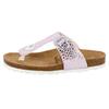Zehentrenner LICO "Zehenstegpantolette Bioline Stone Kids", Gr. 30, rosa, Synthetik, Schuhe