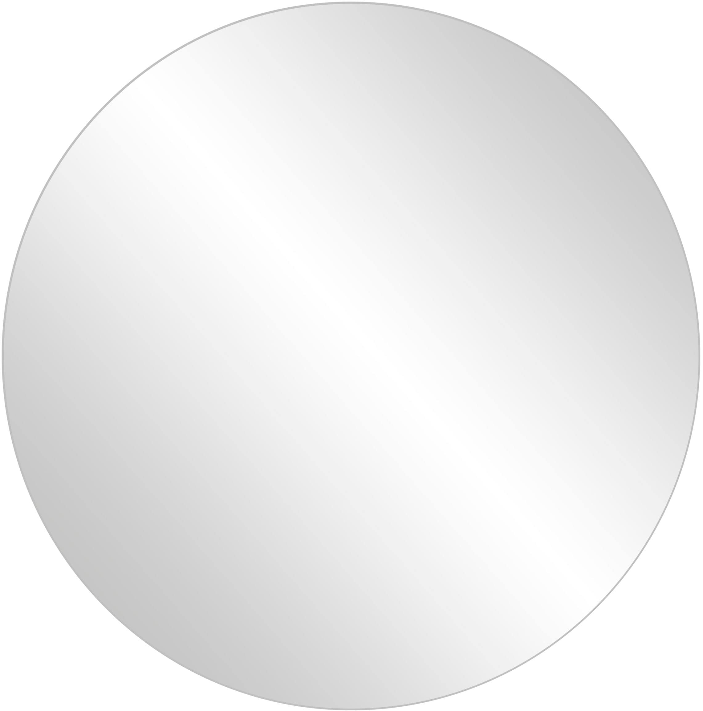Wandspiegel SCHILDMEYER "Bjarne, Breite 55 cm", silber (spiegel), B:55cm H:55cm T:2cm Ø:55cm, FSC-zertifizierter Holzwerkstoff, Spiegel, Runde Spiegelfläche Image