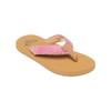 Sandale ROXY "Porto Raffia", Gr. 1(31), lila (raspberry), Obermaterial: 90% synthetischer Bast/10% Polyester, Futter: 100% Textil, Laufsohle: 100% TPR, Schuhe
