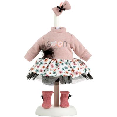 Puppenkleidung LLORENS "Kleiderset Tütü mit Blumen, 35 cm", bunt, Puppenkleidung, Kinder