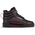 Sneaker LOTTO, Kinder, Gr. 30, rot (schwarz, rot), Synthetik, Kunstfaser, clean, sportlich, Schuhe, - mit kuschelig-wärmendem Futter