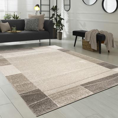 Teppich PACO HOME "Sinai 054", braun, B:60cm H:13mm L:100cm, Kunstfaser, Teppiche, Kurzflor, mit Bordüre, Wohnzimmer & Schlafzimmer, Kundenliebling Image